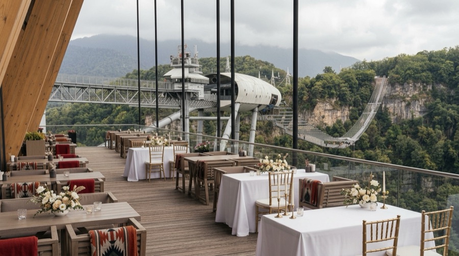 Панорамный ресторан Kauri (Skypark) — площадка для свадьбы в Сочи